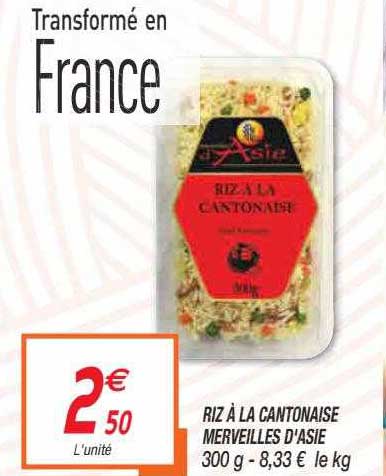 riz à la cantonaise merveilles d'asie
