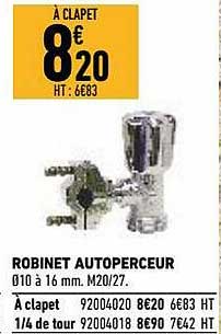 robinet autoperceur