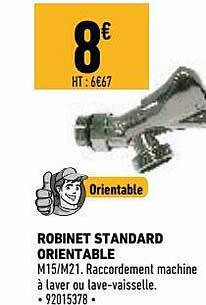 Robinet Standard Orientable