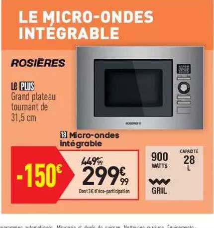 rosieres micro-ondes intégrable