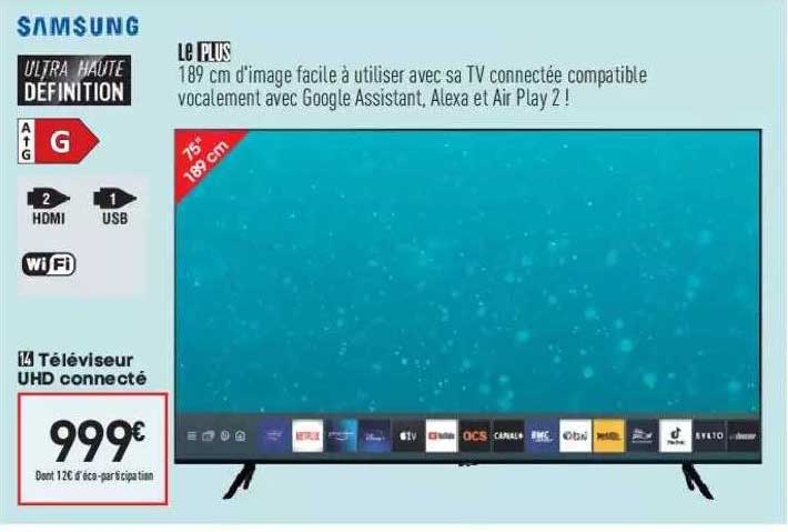 Samsung Téléviseur Uhd Connecté