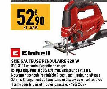 Scie Sauteuse Pendulaire 620 W Einhell