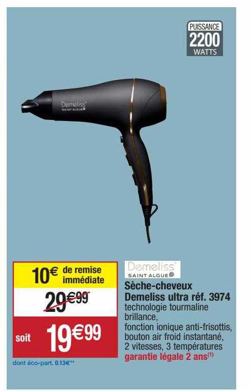 sèche-cheveux demeliss ultra