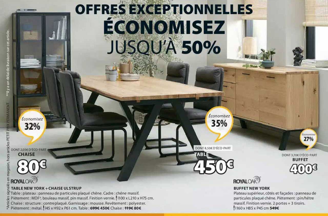 table new york chaise ulstrup, buffet new york