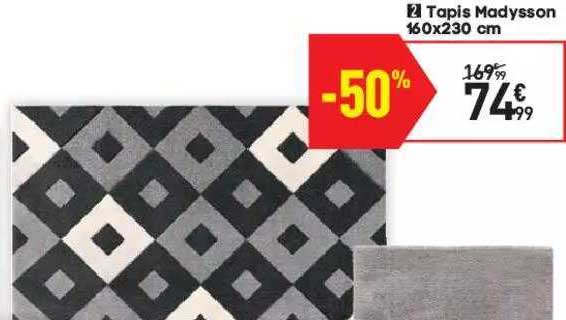 tapis madysson 160x230 cm
