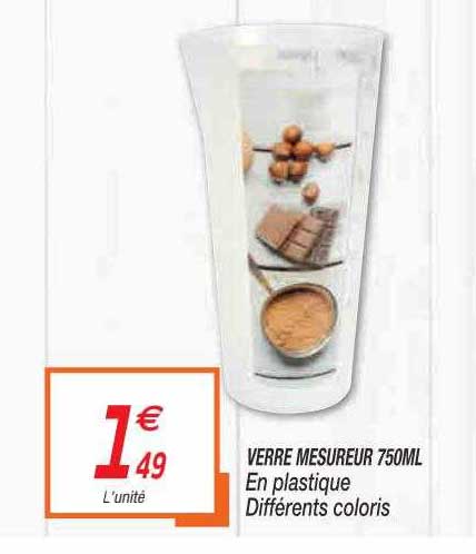 verre mesureur 750ml
