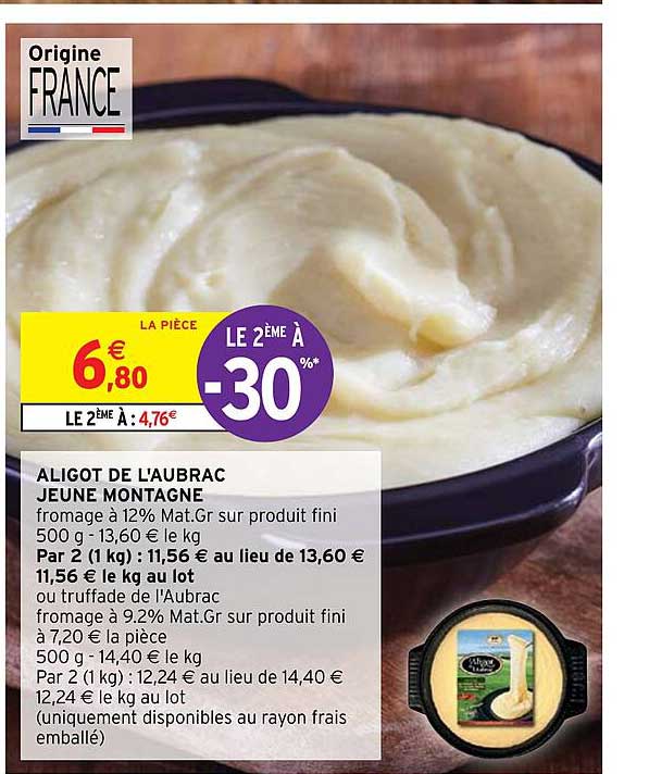 aligot de l'aubrac jeune montagne