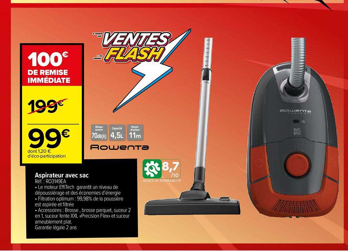 Aspirateur Avec Sac Rowenta