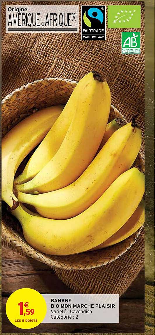 banane bio mon marché plaisir
