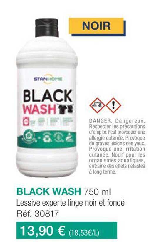 black wash lessive experte linge noir et foncé