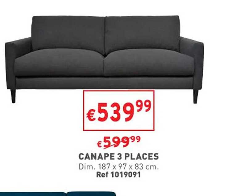 Canapé 3 Places