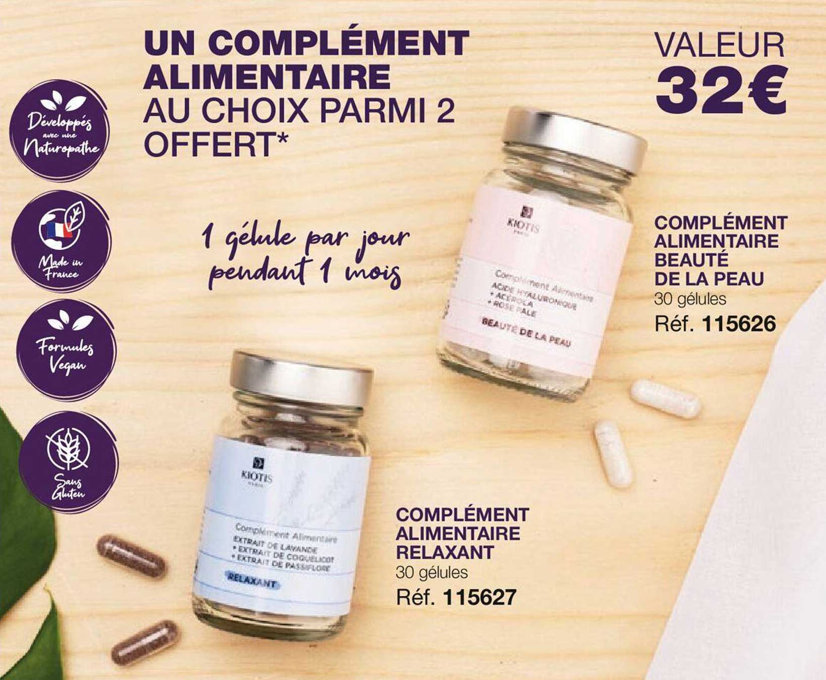 complément alimentaire relaxant ou beauté de la peau