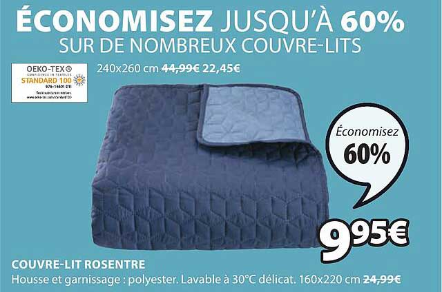 couvre-lit rosentre
