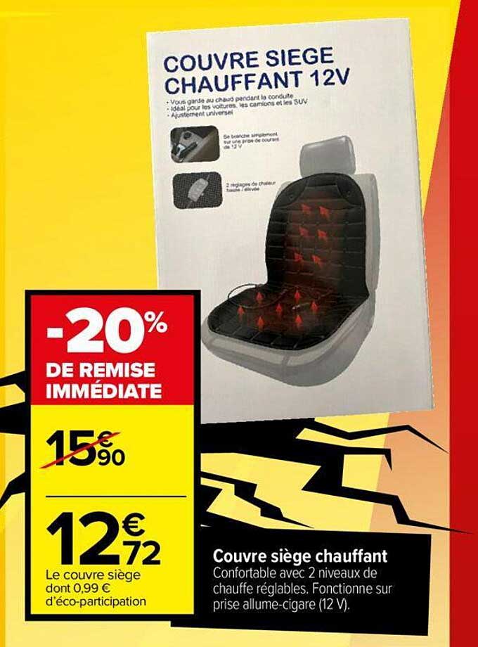 couvre siège chauffant