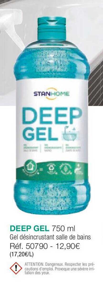 deep gel gel désincrustant salle de bains