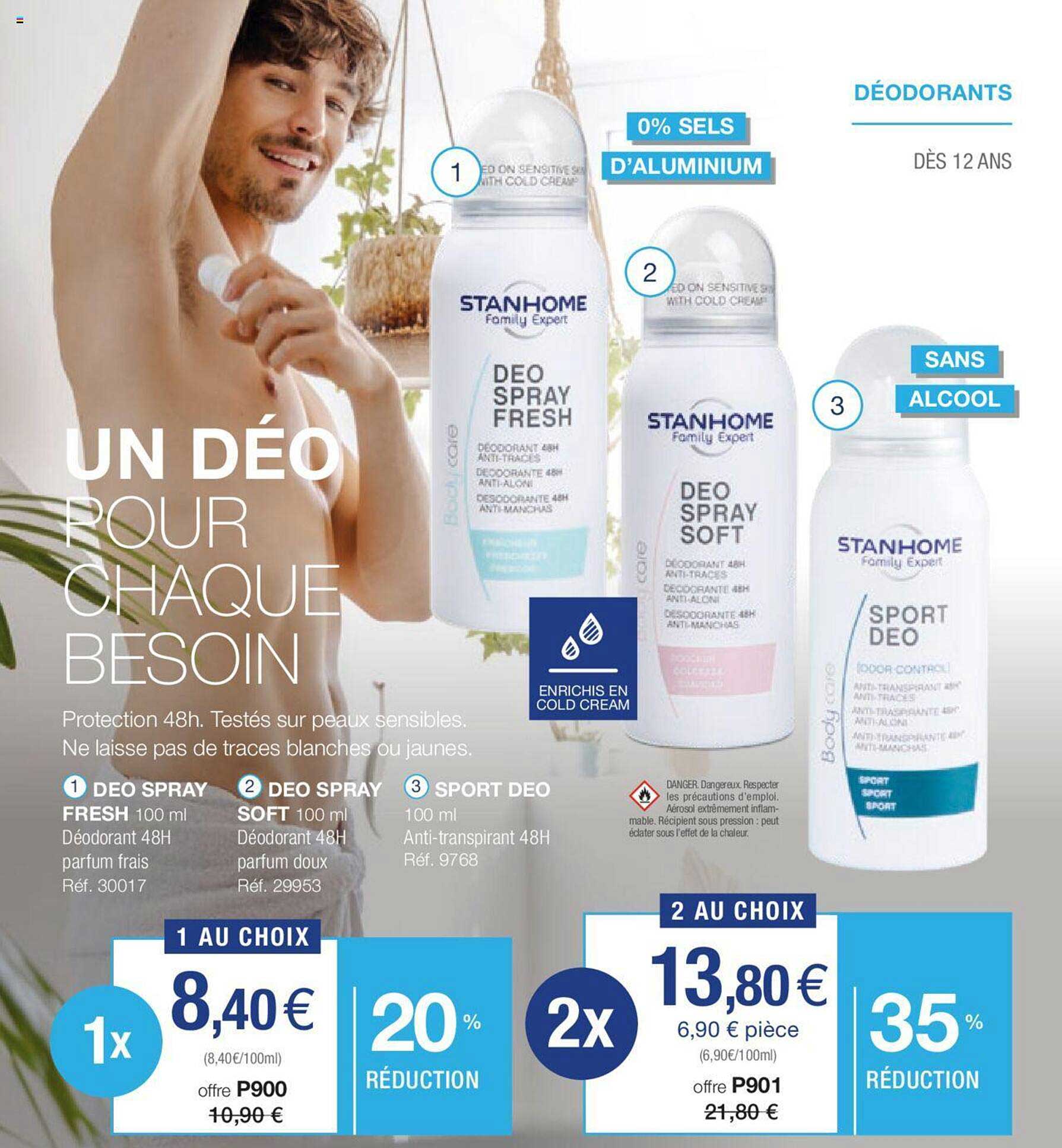 Déodorant Deo Spray Fresh, Soft Ou Sport Déo