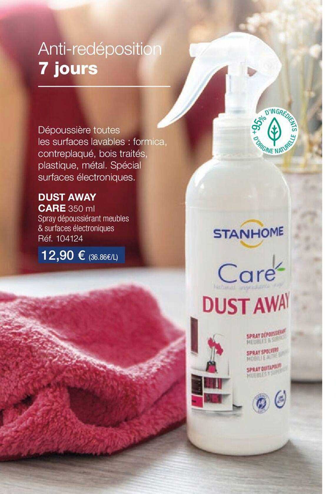 Dust Away Care Spray Dépoussiérant Meubles & Surfaces électroniques
