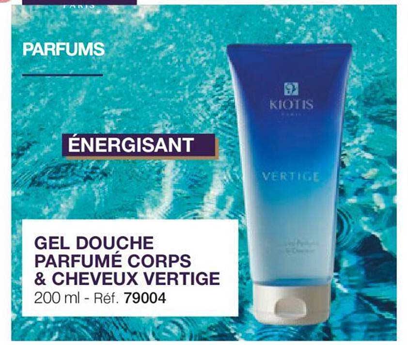 gel douche parfumé corps & cheveux vertige kiotis