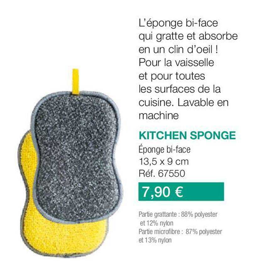 kitchen sponge éponge bi-face