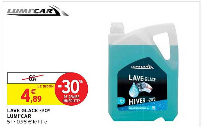Lave Glace -20° Lumi'car