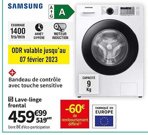 lave-linge frontal samsung
