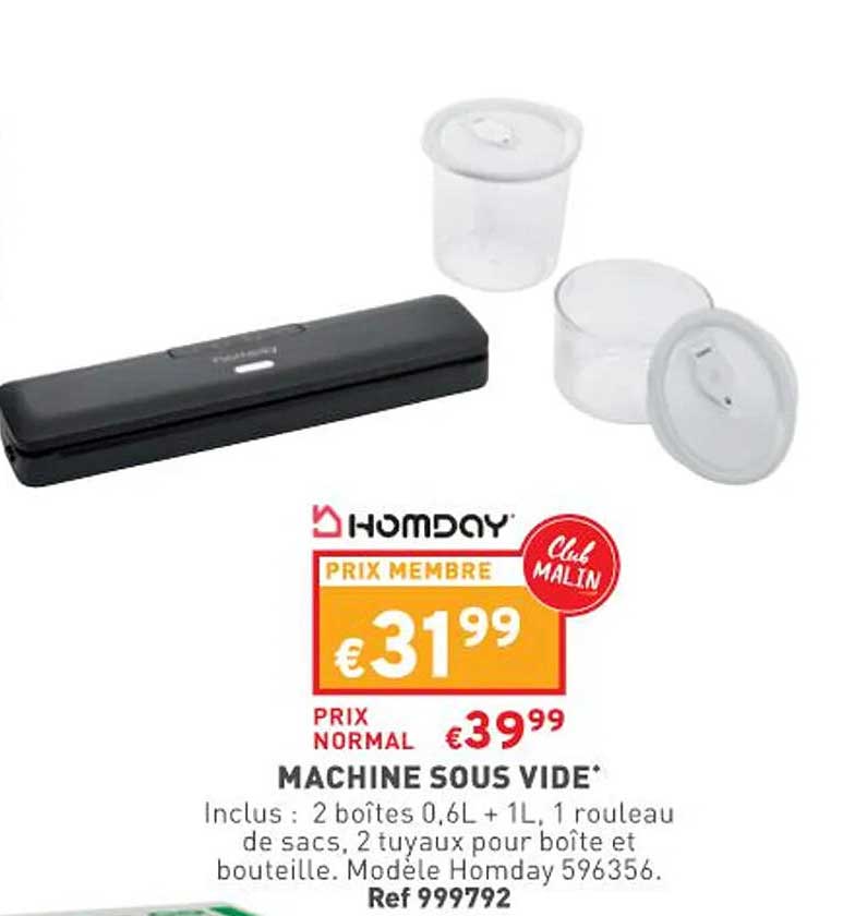 machine sous vide homday