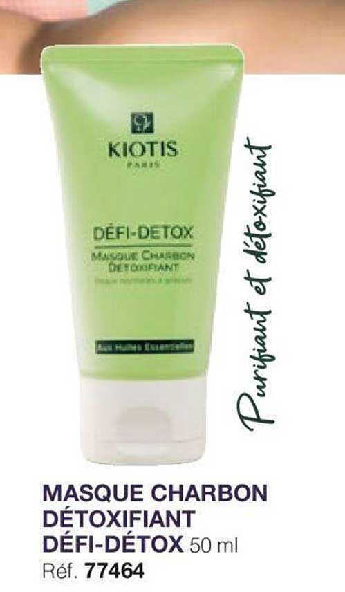 masque charbon détoxifiant défi-détox kiotis