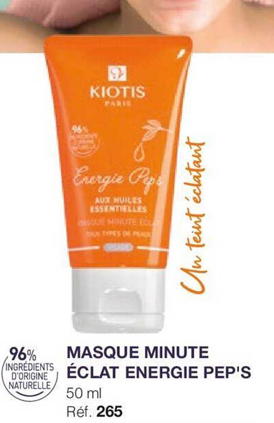 masque minute éclat energie pep's