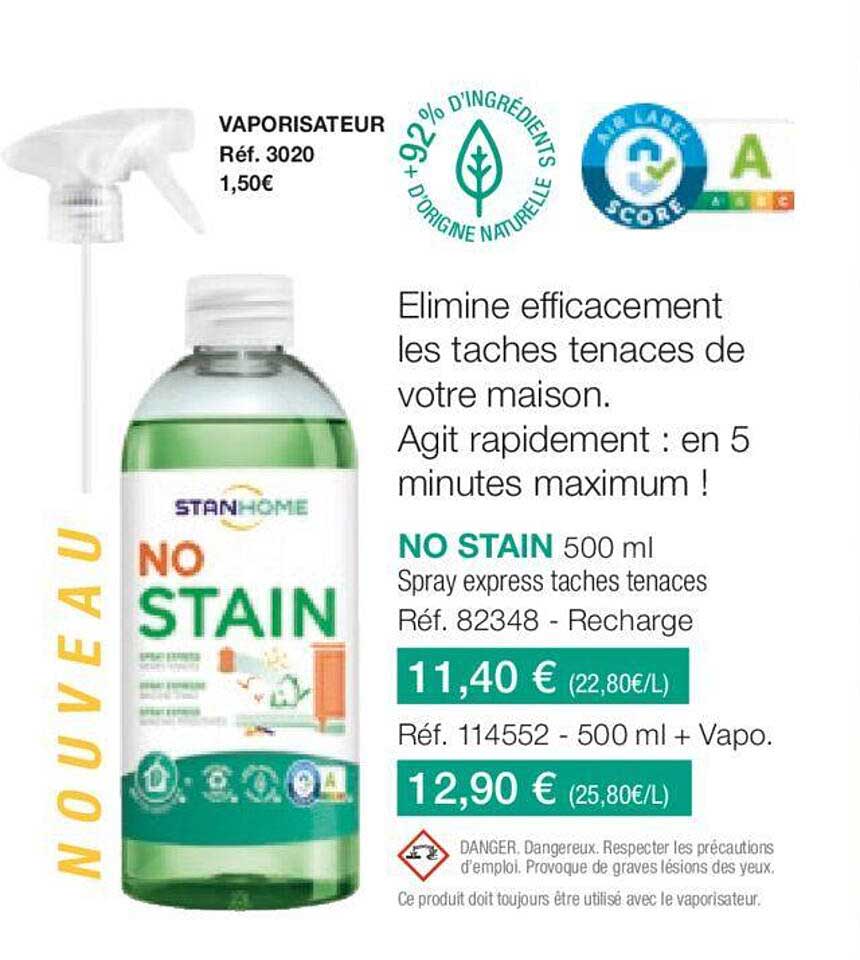 no stain spray express taches tenaces