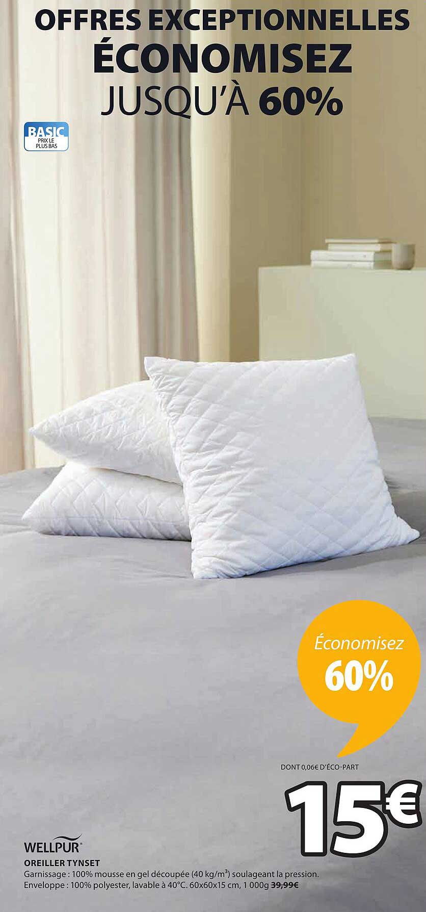 Oreiller Tynset Wellpur