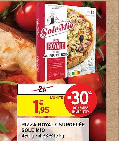 pizza royale surgelée sole mio