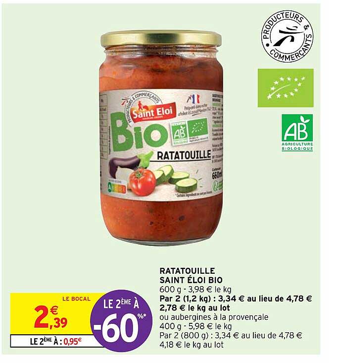 ratatouille saint éloi bio