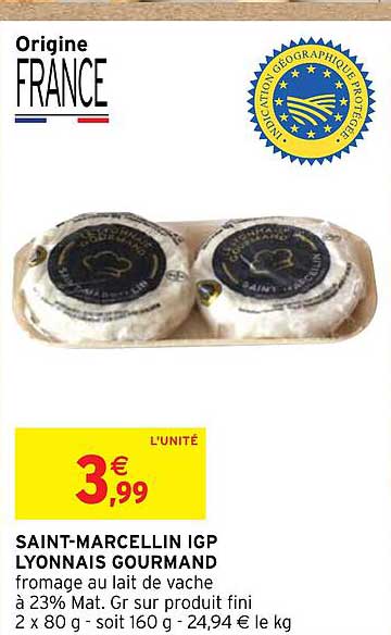saint-marcellin igp lyonnais gourmand