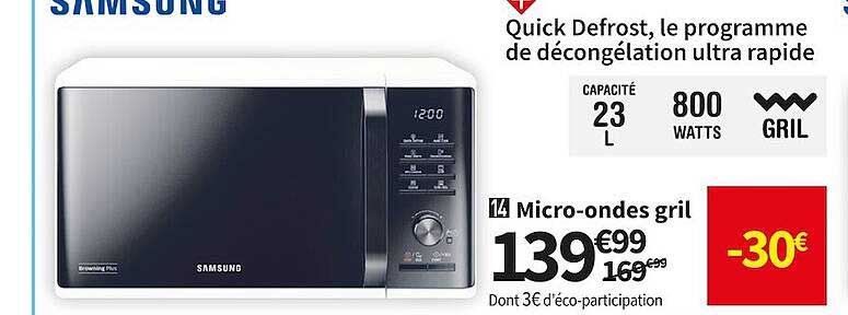 Samsung Micro-ondes Gril