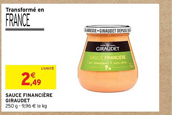 sauce financière giraudet