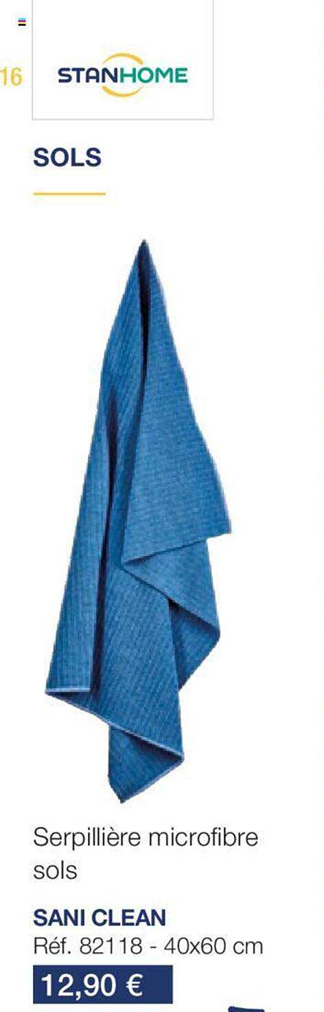 serpillière microfibre sols sani clean