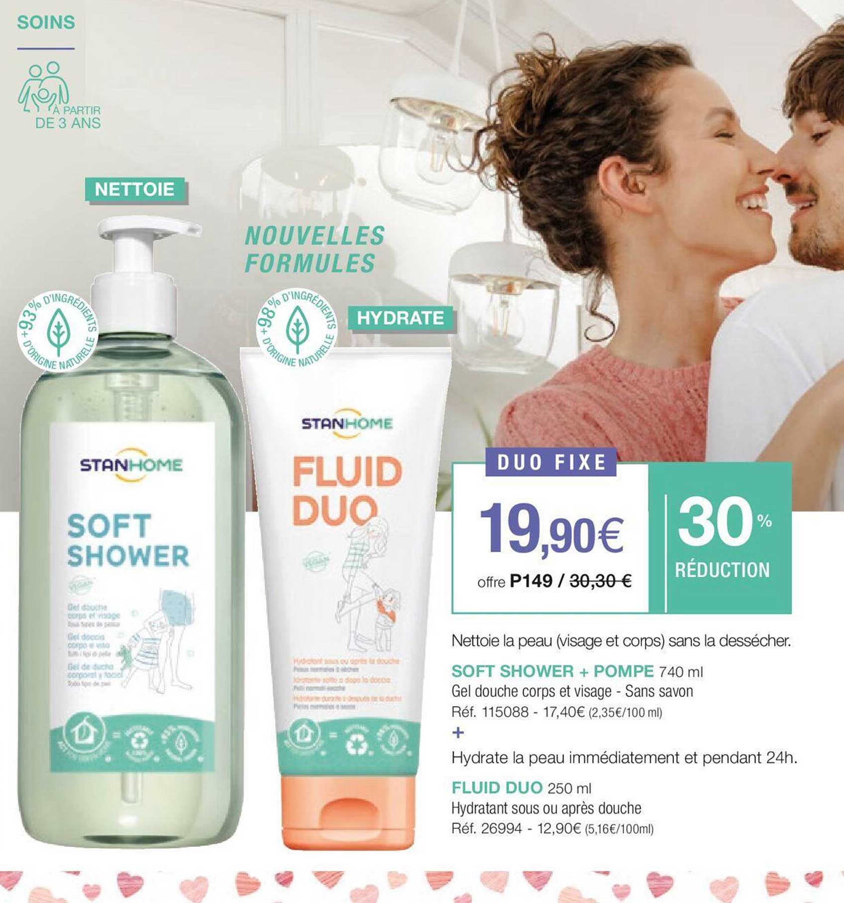 soft shower + pompe ou fluid duo