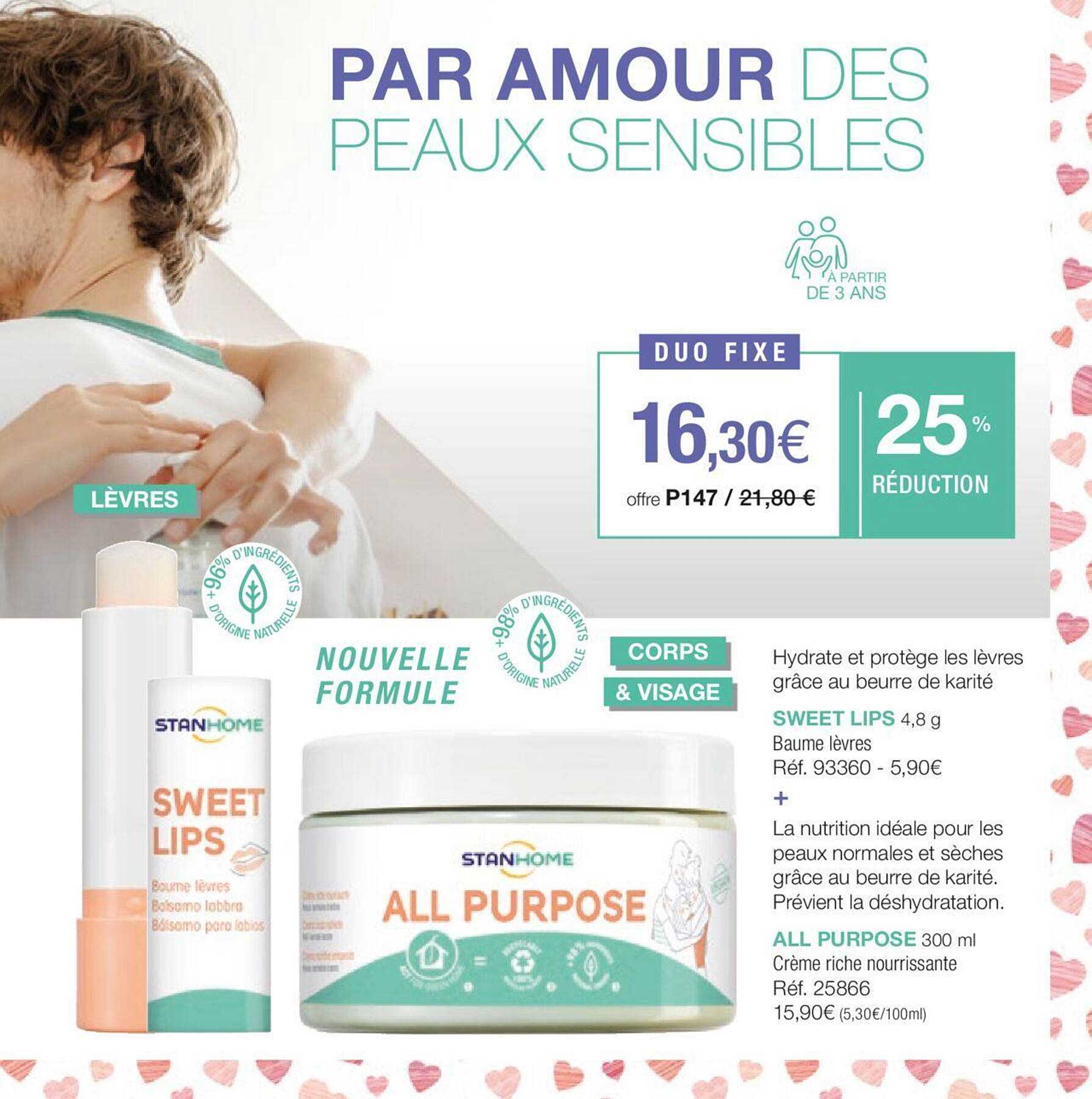 sweet lips baume lèvres + all purpose crème riche nourrissante
