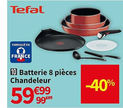 tefal batterie 8 pièces chandeleur