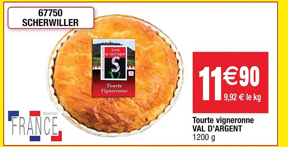tourte vigneronne val d'argent