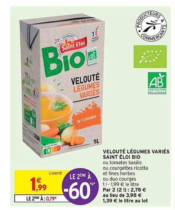 velouté légumes variés saint éloi bio