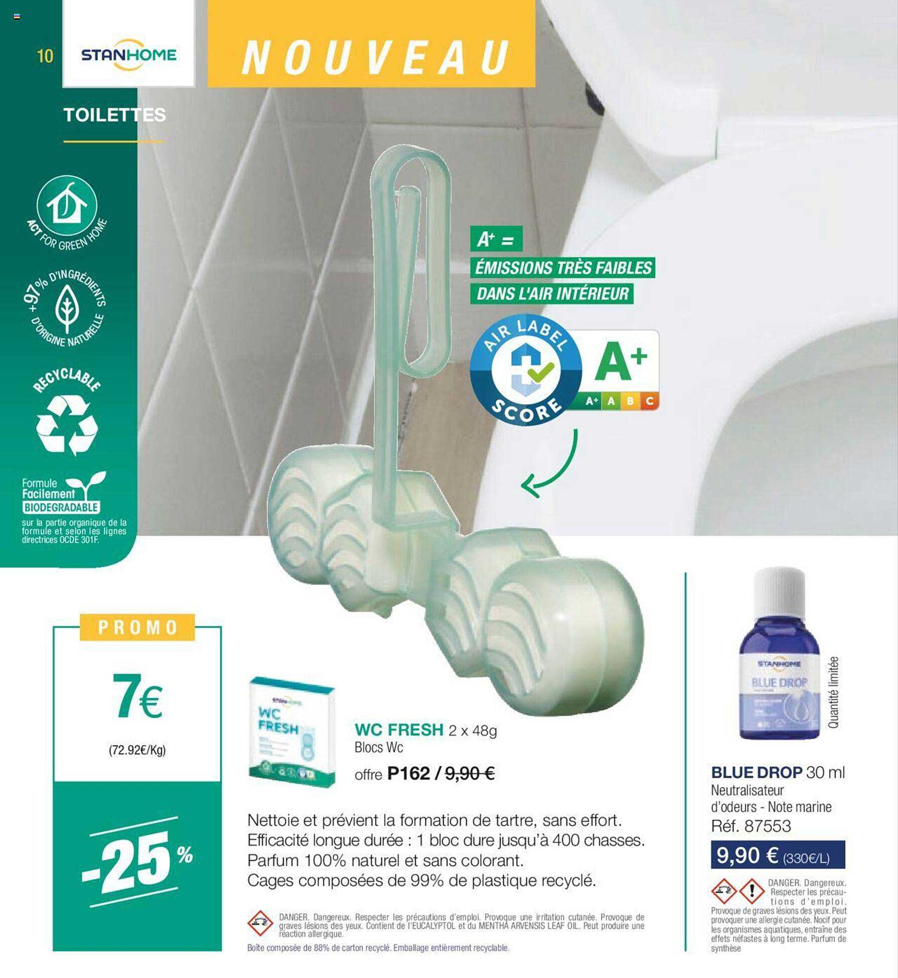 wc fresh bloc wc ou blue drop neutralisateur