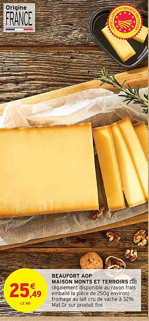 beaufort aop maison monts et terroirs