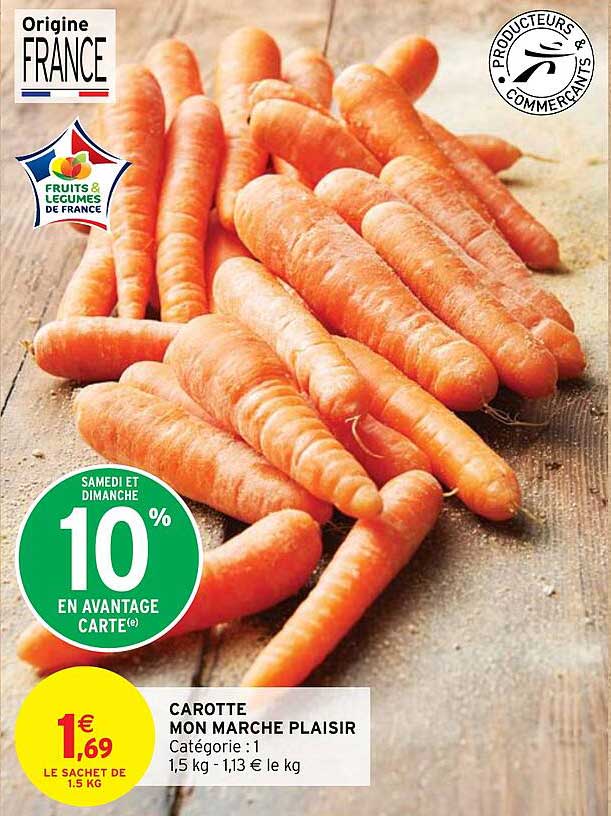 carotte mon marché plaisir