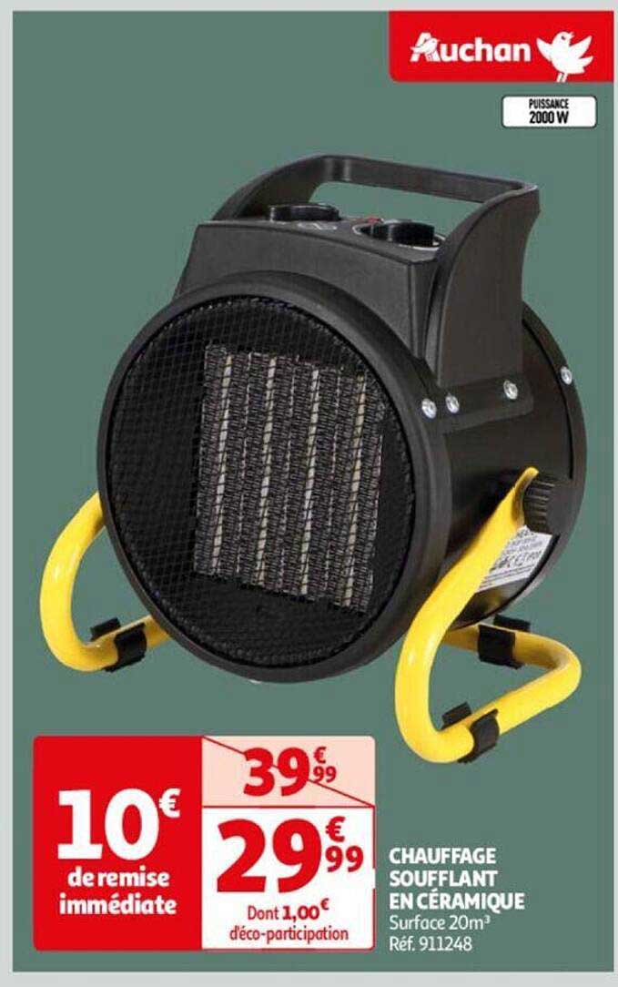 Chauffage Soufflant En Céramique Auchan