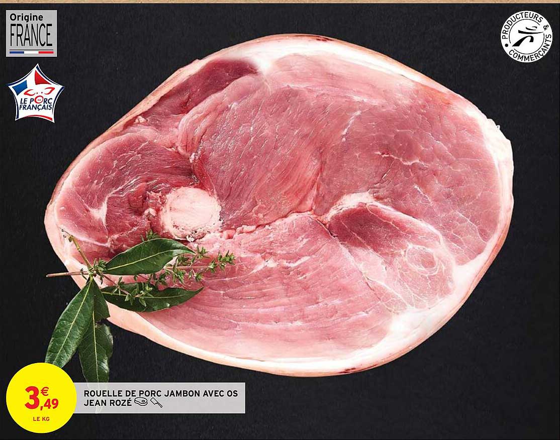 rouelle de porc jambon avec os jean rozé