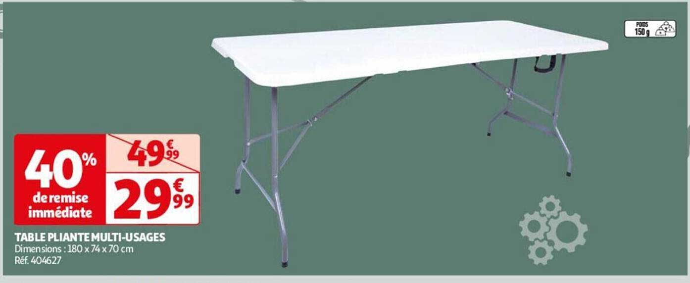table pliante multi-usages