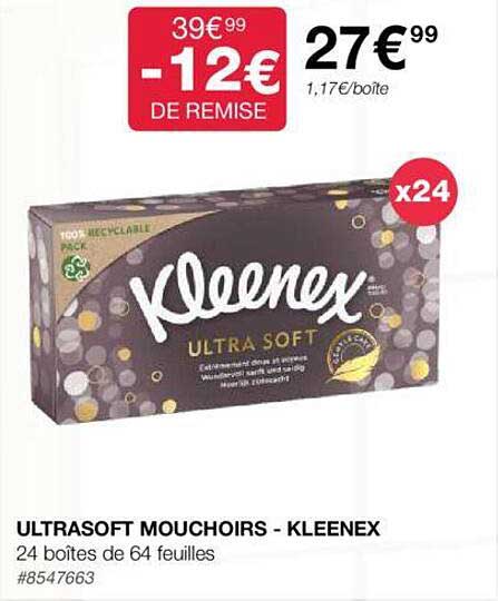 ultrasoft mouchoirs - kleenex