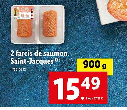 2 farcis de saumon saint-jacques