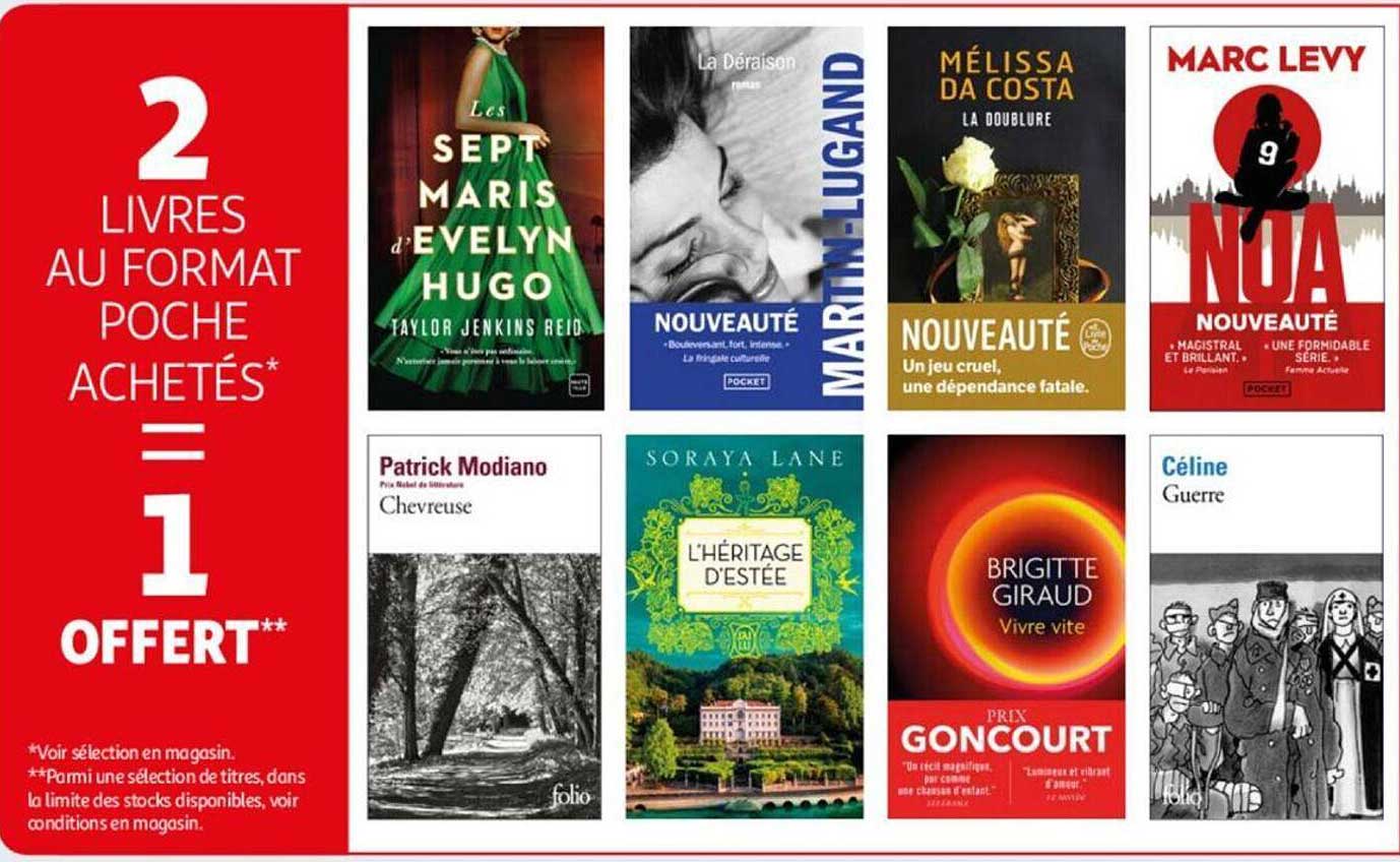 2 Livres Au Format Poche Achetés = 1 Offert